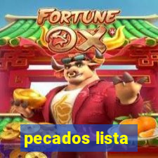 pecados lista